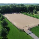 Fenced riding pasture
