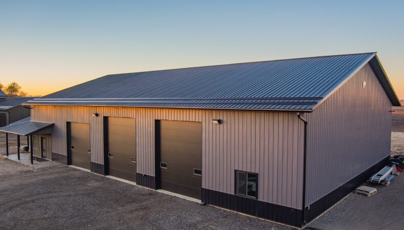 Garage space at back of home