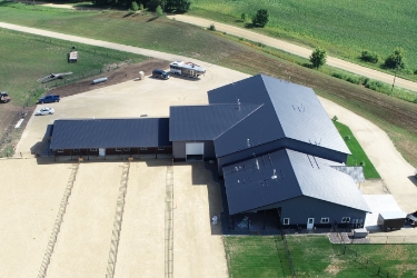 22-814 Aerial view of equestrian facility