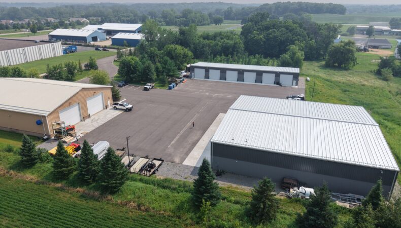Aerial view of property