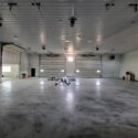 View of storage/garage area from back