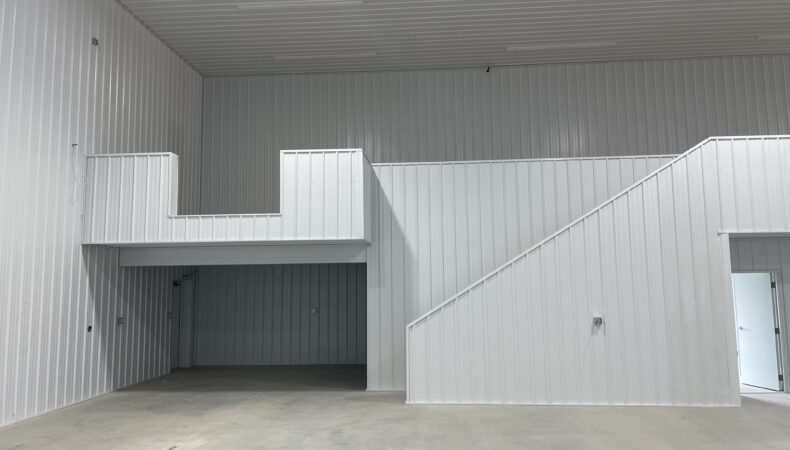 View of mezzanine area from main floor