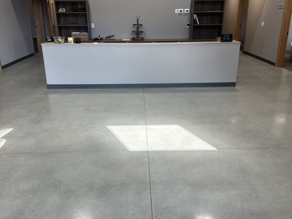 Front desk area