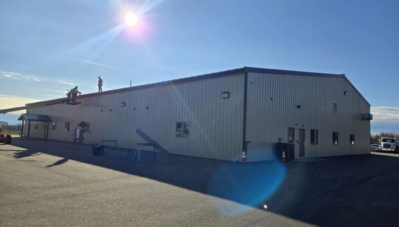 Back of building from right side