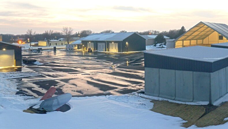 Outside view of several MNDot buildings