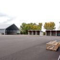 View of hanger/storage area outside.