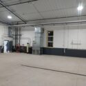 Back wall of garage area.
