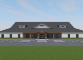Rendering of building